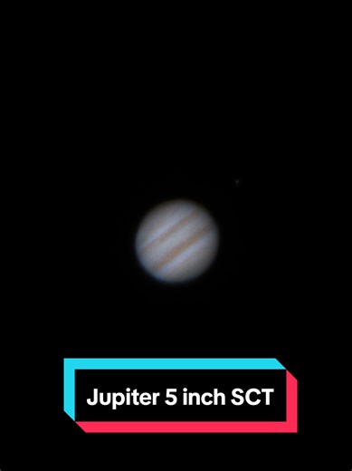 capturing Jupiter from an amateur telescope #celestron #jupiter #astronomy #space #astrophotography📸⚡