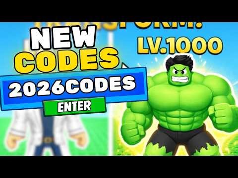 NEW CODES! MUSCLE TRANSFORM SIMULATOR CODES FOR ROBLOX! Muscle Transformation Simulator