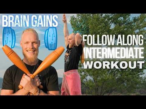 Train your BRAIN with Indian Clubs | Intermediate Workout