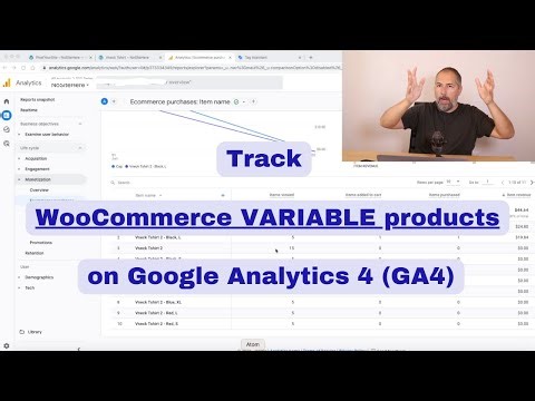 How to track WooCommerce VARIABLE products on Google Analytics 4 (GA4)