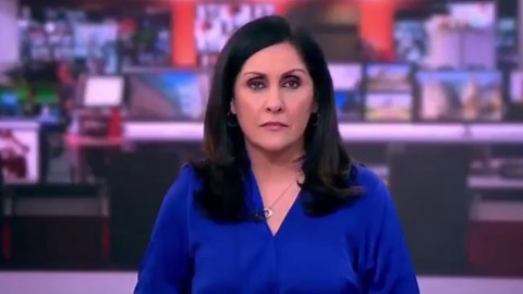 Unblurred - BBC News presenter caught off-guard in live on-air blunder