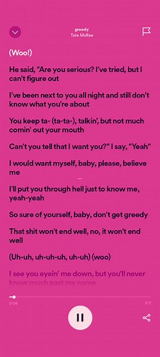 Greedy by Tate McRae - Love Song Lyrics