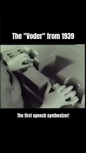 The "Voder" from 1939. #speech #synthesizer #vintage