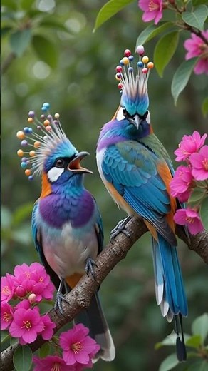 🐦 Beautiful Colorful Birds in Nature | Relaxing Wildlife Video 🌿✨