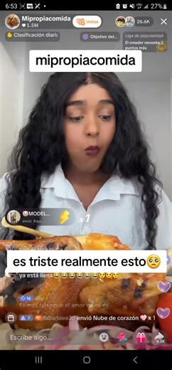 mi propia comida comiendose un pollo entero en live por presion de la gente🥺🥺 #fyp #fypシ #fypシ゚viral #mipropiacomida #paratiiiiiiiiiiiiiiiiiiiiiiiiiiiiiii