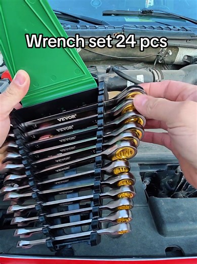 Comprehensive 24-Piece Wrench Set for Mechanics