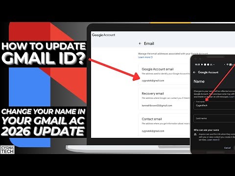 🔄 How to Change Your Gmail Address & Update Your Google Account Name (2026 PC Guide)
