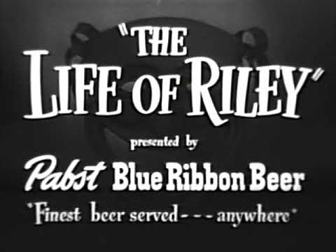 THE LIFE OF RILEY 1948 TV unsold pilot with LON CHANEY, JR. as RILEY, opening credits.