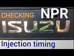 CHECKING INJECTION TIMING ISUZU NPR ZEXEL/ BOSCH IN LINE MECHANICAL PUMP