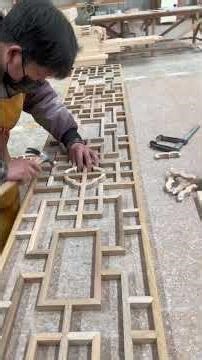 Ancient doors, windows, screens, Chinese interior design for tea houses, restaurants, temples