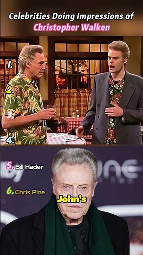 celebrities imitating Christopher Walken，Which one stands out the most to you?