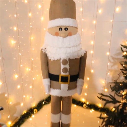293K views · 6.1K reactions | DIY standing Santa Claus from recycled materials | Life and Fun Story | Facebook