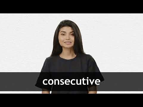 How to pronounce CONSECUTIVE in American English