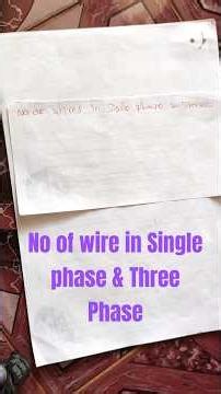 How Many Wires in Single Phase & Three Phase? Full Color Code Guide #electrical