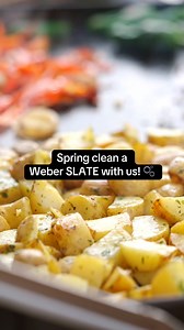 This is your sign to spring-clean your Weber® SLATE Premium Griddle and give your barbecue some TLC 🧼✨ ​ The Weber® SLATE Premium Griddle is designed to make cleaning a breeze, simply add hot water to the griddle & scrape away! | Weber Grills - UK