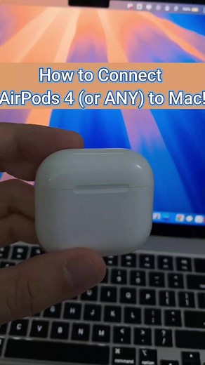 How to Connect AirPods 4 (or ANY) to Mac! #AirPods4 #MacTips #AppleTips #BluetoothFix #techhowto