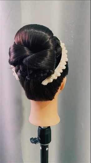 5 MINUTE beautiful bridal hairstyle | simple and easy hairstyle for wedding and party #viral #diy