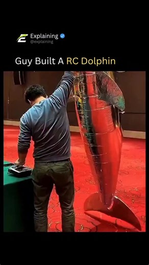 Business | News | Tech | Facts on Instagram: "hobbyist has engineered a radio-controlled dolphin capable of realistic aquatic motion indoors. The design demonstrates advances in miniature robotics, precision servo control, and lightweight materials, highlighting how creativity meets engineering in small-scale RC projects. Applications like this could inspire new approaches in education, entertainment, and biomimetic robotics #rcaircraft #rcmodel #rc #indoorhobby #robotics"