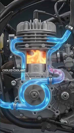 Aprilia SR 50 Cooling System Explained 🔥💧 #aprilia #sr500 #50cc