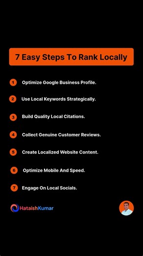 7 Easy Steps To Rank Locally