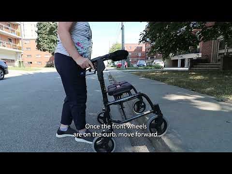 How to Navigate Curbs When Using a Walker/Rollator