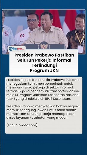 Langkah Nyata Prabowo Subianto untuk Rakyat: Pekerja Informal Kini Dilindungi JKN, Ini Penjelasannya