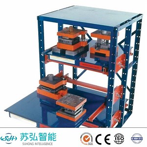 [Hot Item] Industrial Warehouse Storage Pull out Shelves Mold Rack with Lifting Crane