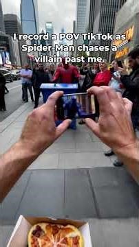 Pizza Delivery Goes Spider-Man Style in NYC! 🍕🕷️