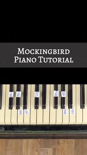 Nightingale on Instagram: "Mockingbird | Piano Tutorial #piano"