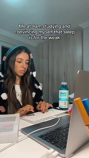 Me at 4am: Sacrificing Sleep for Study
