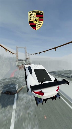 BeamNG.drive Broken BridgeJump Test #beamngdrive #beamng #games #gaming #shorts #crashcompilation