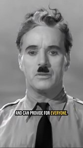 This is from the final speech of Charlie Chaplin's 1940 film The Great Dictator. It was a political satirical black comedy. At the time of its first release, the United States was still at peace with Nazi Germany and neutral during what were the early days of World War II. Chaplin plays both leading roles: a ruthless fascist dictator and a persecuted Jewish barber. Here, he was speaking to the world. | TRM - Trump Resistance Movement