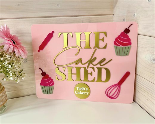 Custom Business Logo Sign | Fully Personalised Acrylic Business Sign | Bespoke Branding | Small Business Décor | Logo Display - Etsy