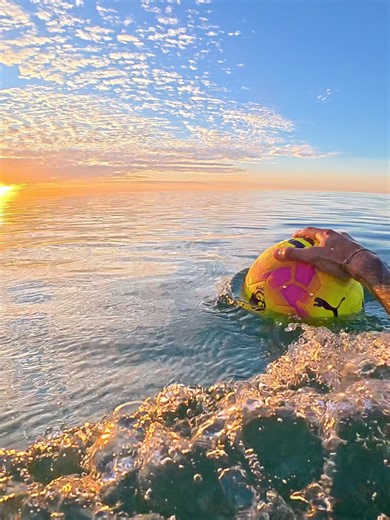 Captivating Colors Beneath the Sunset While Swimming