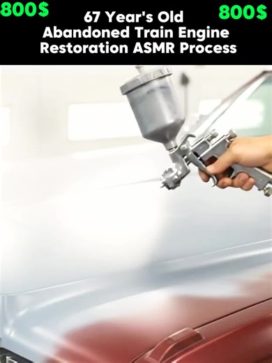 67 Year's Old Abandoned Train Engine Restoration ASMR Process #airestoration #automobile