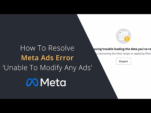 Meta Ads Manager Error - You Will Be Unable To Modify Any Ads In This Account | Facebook Ads Error
