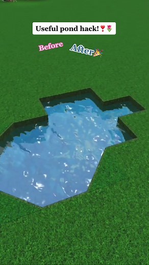 Useful Pond Hack for Bloxburg Builds