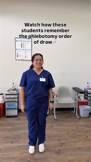🩸 Practicing the Order of Draw—one rhyme at a time. Our CPT students are reinforcing phlebotomy fundamentals through active recall and repetition, turning classroom concepts into confident skills.💉 How do YOU remember the order of draw? Comment below to let us know👇 #Phlebotomy #CALRegional #OrderOfDraw #Healthcare #CPT #StudentSuccess #AlliedHealth | CALRegional