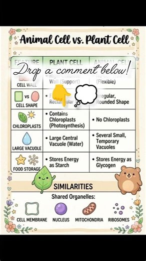 Simplifying Biology with aesthetic notes! 🌸✨ Animal Cell vs. Plant Cell#viral#aesthaticstudy