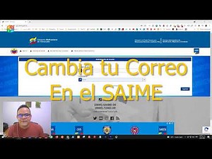 Cómo Cambiar tu Correo y Teléfono en el Saime - 2021