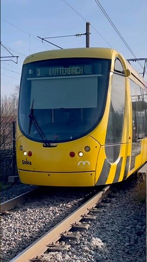Depart d’un tram train à Mulhouse #suisse #trainspotting #tram #railway