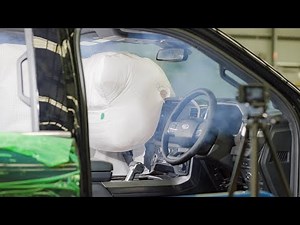 Airbag deployment test in the Ford F-150 at Advanced Manufacturing Queensland
