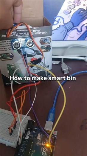 DIY Smart Bin: Arduino Ultrasonic Sensor Project