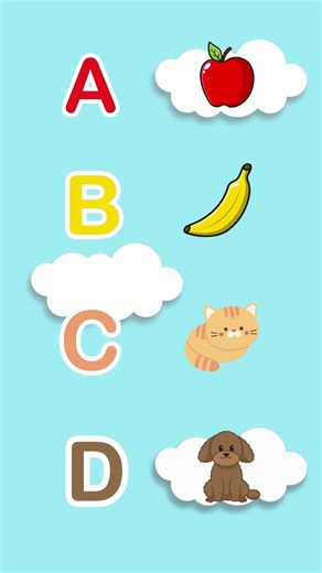 ABC Words Song (A-H) | Alphabet & Phonics #shortsvideo
