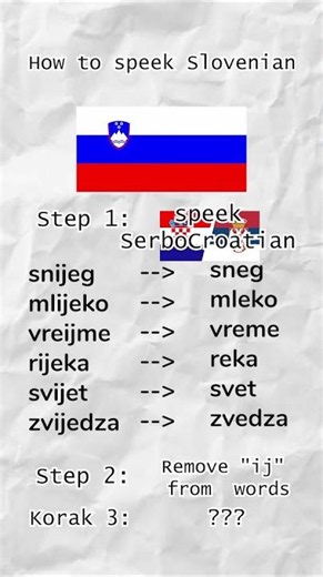 How to speak Slovenian - Easy