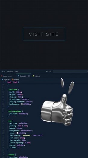Day 012 🤯 - GSAP Button Border Animation with Hover Effect | HTML CSS JavaScript #shorts #gsap