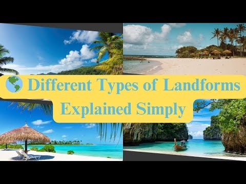 Different types of landforms