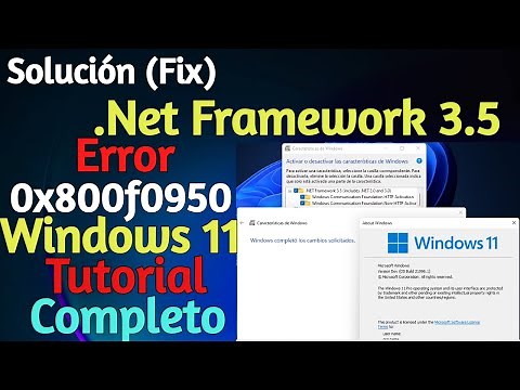 ✅ Solución (Fix) .NET Framework 3.5 Error 0x800f0950 En Windows 11 Tutoríal Completo💥