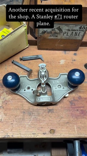 I also bought this unused Stanley #71 router plane recently at a tool show and brought it home to the shop. It came with its original box, cutters, tag and literature. These are so handy when doing Scotsmen and similar repairs on window sashes, doors and other things. It’s not very old, so I have no worries about using it. #historicdesignconsulting #stanleytools #handtools #handtoolwoodworking #windowrestoration #houserestoration #oldhouses #oldhouserestoration #woodwindows | Historic Design Con