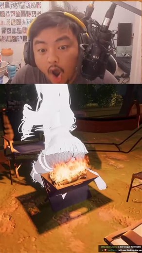NesTea on Instagram: "How to make a Fire #reels #vrchat #anime #hot #baddie #funny #fire #wood"
